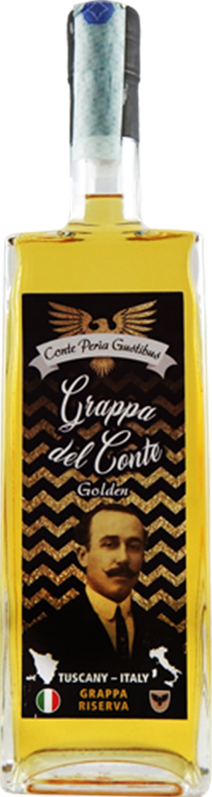 Grappa Golden Riserva del Conte – Grappa Toscana Invecchiata | 50 cl